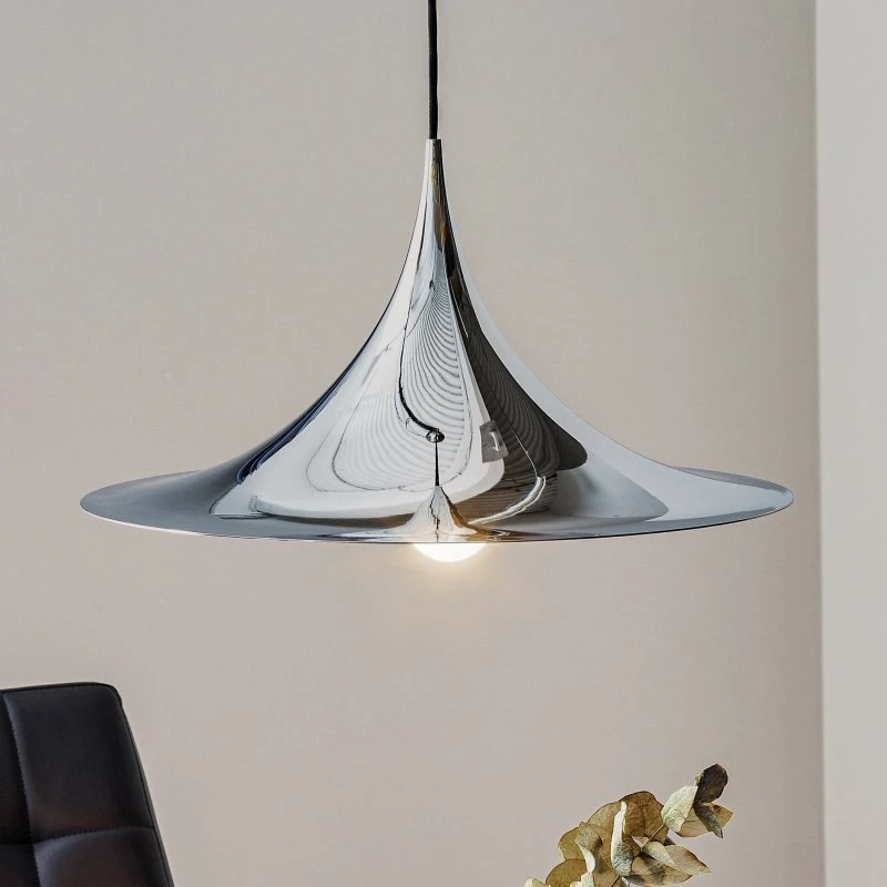 GUBI Lámpara Colgante Semi Ø 47 cm - Cromo