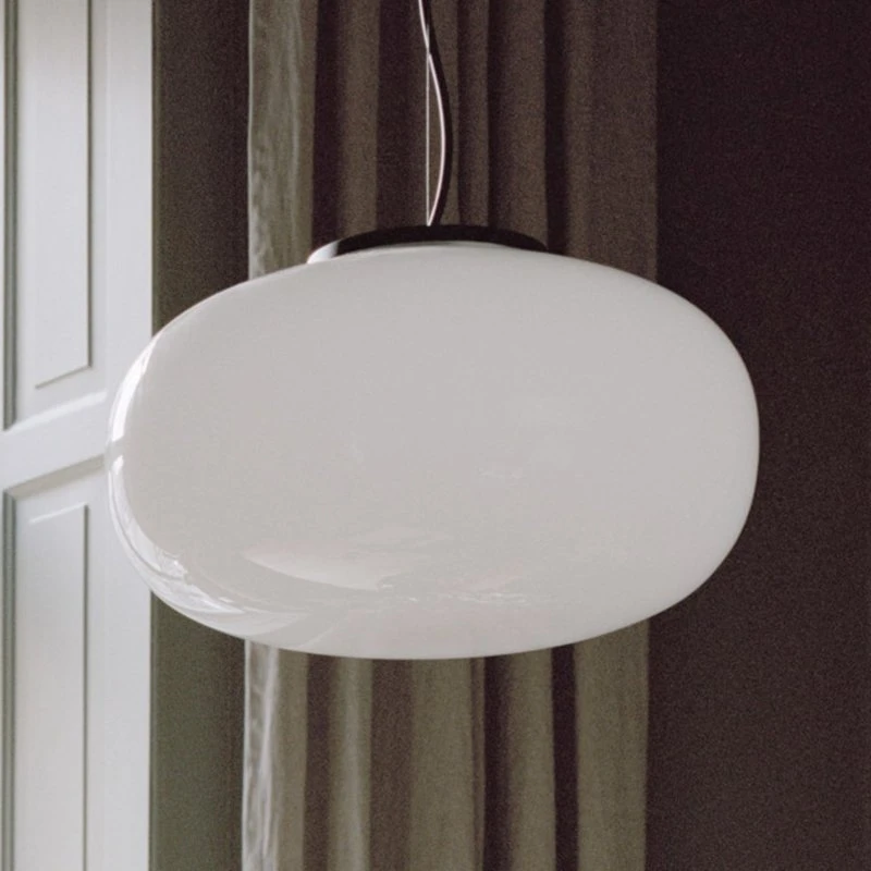 New Works Lámpara Colgante Karl-Johan Ø40 cm Blanco Ópalo