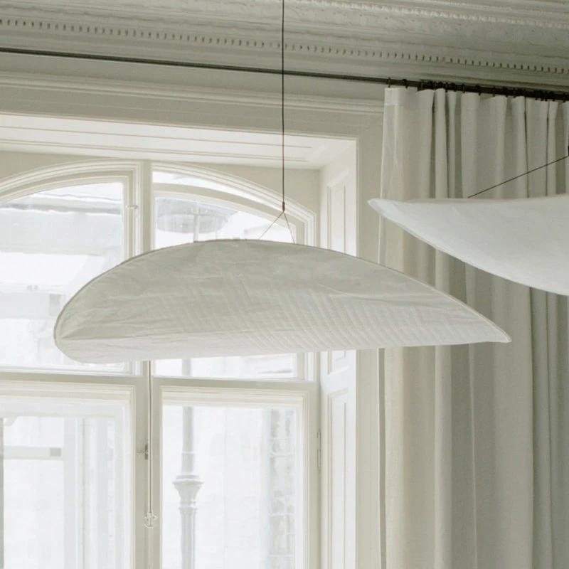 New Works Lámpara Colgante LED Tense Blanca Ø 90 cm