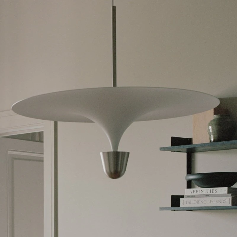 New Works Lámpara Colgante LED Kantarell Níquel Ø 60 cm