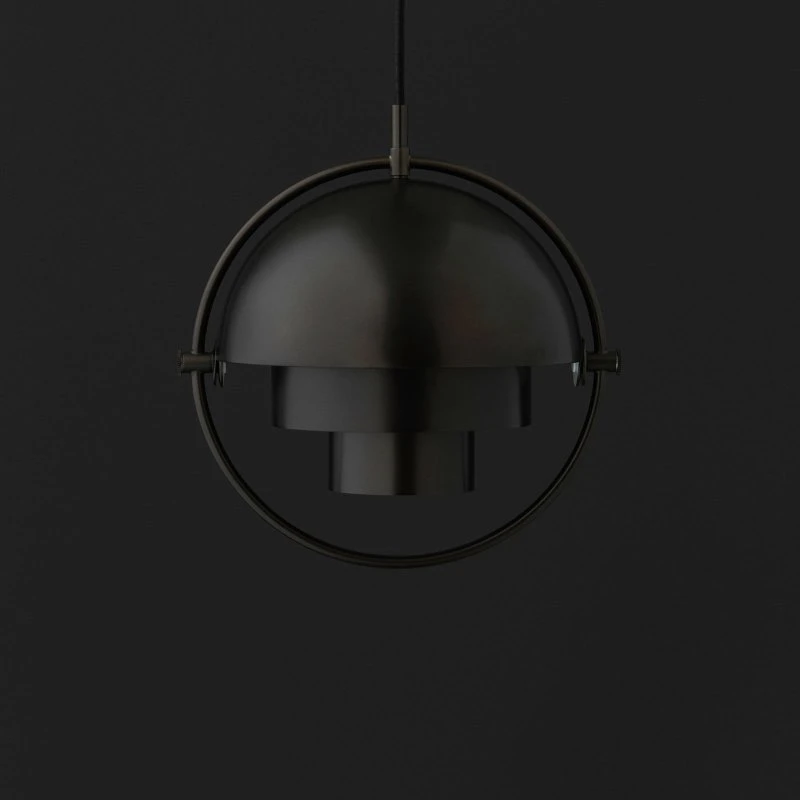 Gubi Lite Lámpara Colgante Multi-Lite Negro Ø 36 cm
