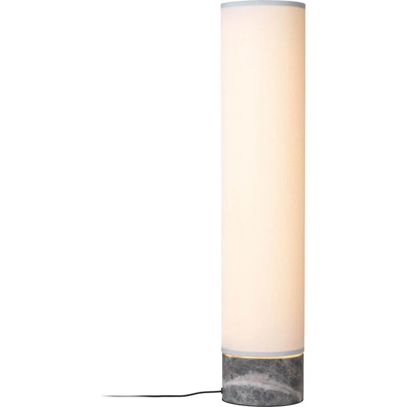 Gubi Lámpara de pie LED Unbound 80 cm Blanca y Mármol Gris
