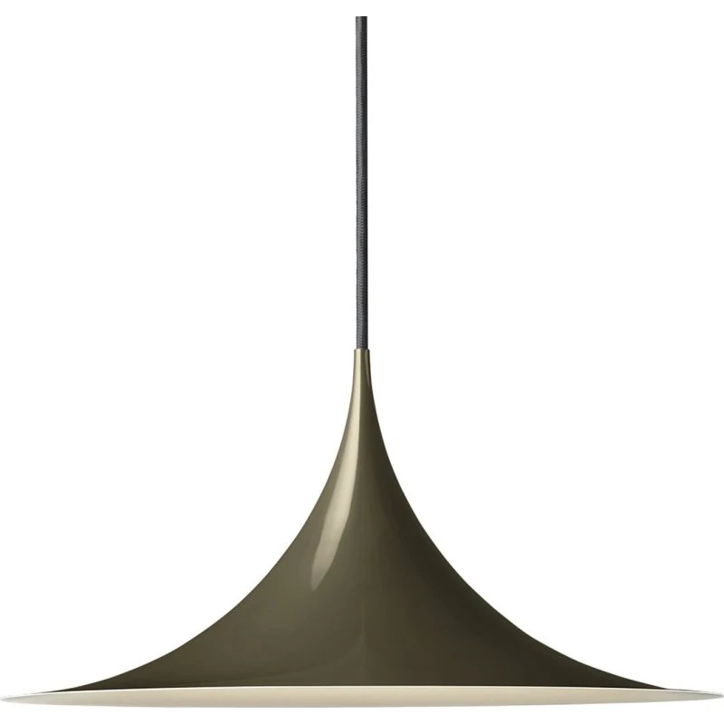 Gubi Lámpara colgante Semi Ø 30 cm marrón cacao brillante