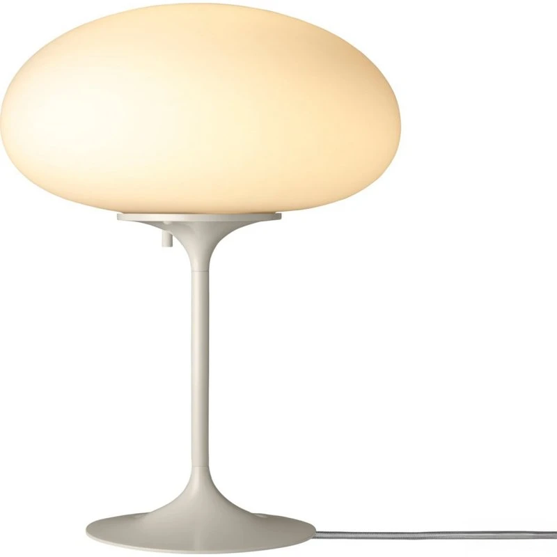 Gubi Lámpara de mesa Stemlite Gris guijarro, 42 cm, atenuable
