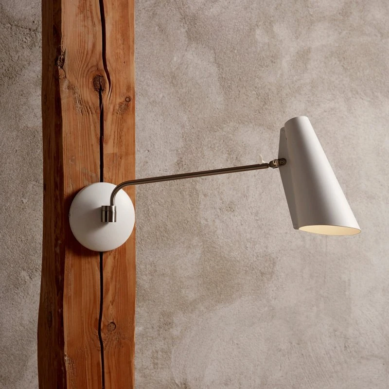 Aplique de pared Northern Birdy Blanco/Cromo