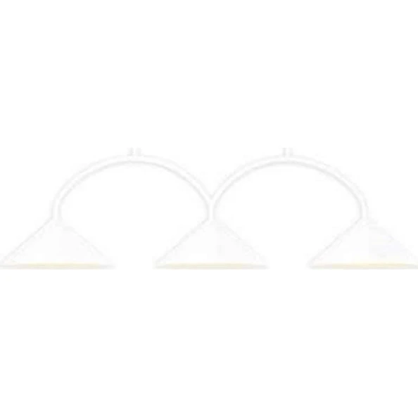 Globen Lighting Lámpara colgante CURVE 3 Blanca, 3 luces, 95 cm