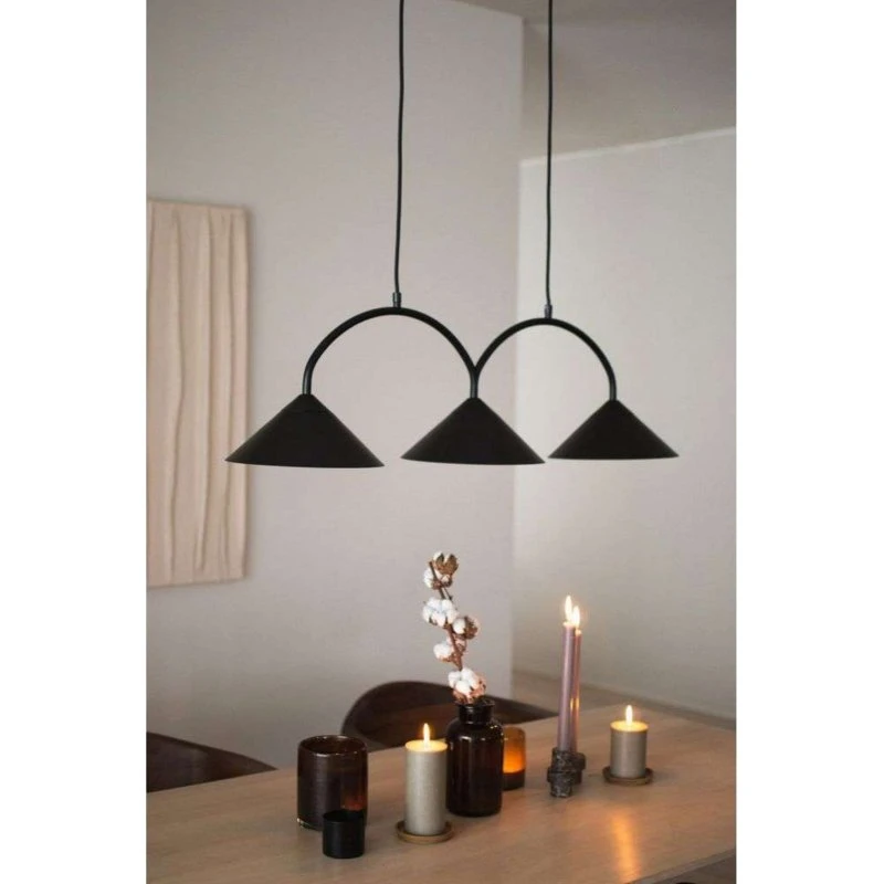 Globen Lighting Lámpara colgante Curve 3 Black