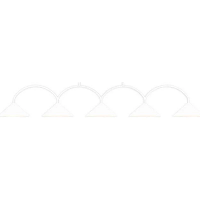 Globen Lighting Lámpara Colgante Curve 5 White