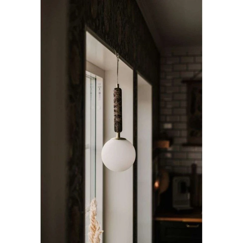 Globen Lighting Lámpara colgante Torrano 15 marrón