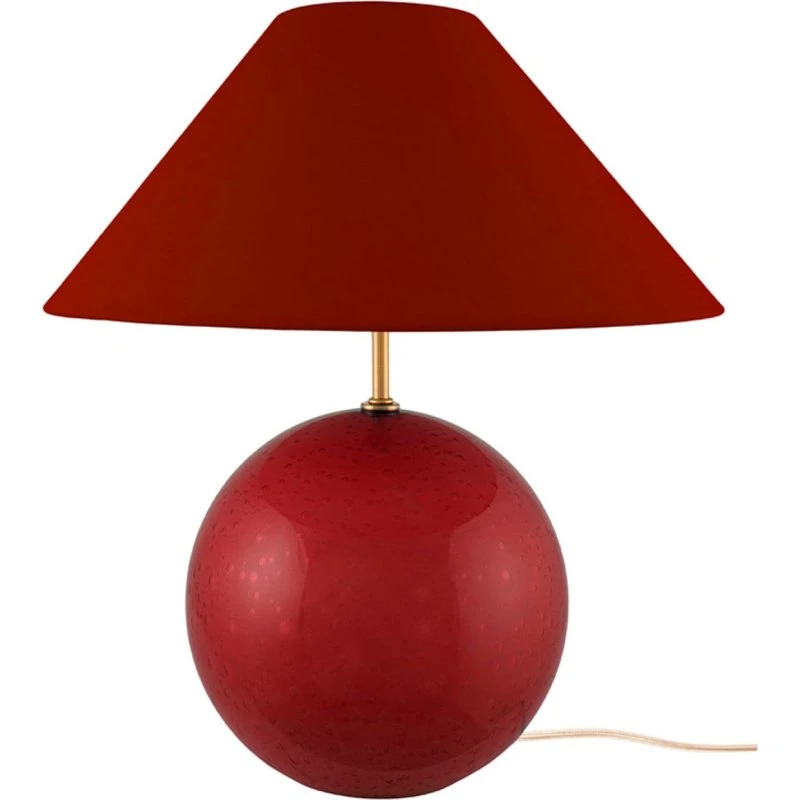 Globen Lighting Lámpara de mesa Iris 35 Burgundy