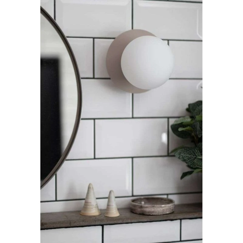 Globen Lighting Lámpara de Pared/Plafón Art Deco IP44 Blanca