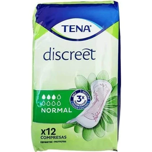 Tena Discreet Normal Compresas para Incontinencia (12 Unidades)