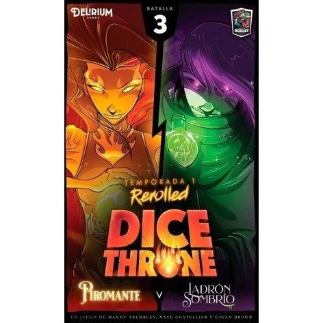 Dice Throne Temporada 1 Rerolled: Piromante vs Ladrón Sombrío