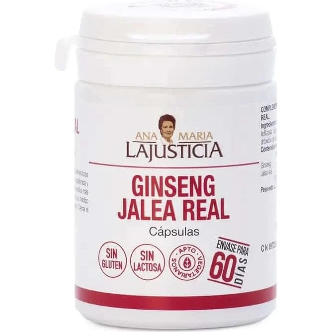 Ana Maria Lajusticia Ginseng con Jalea Real, 60 Cápsulas