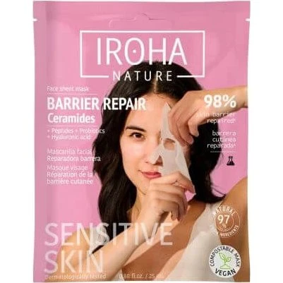 Iroha Mascarilla Facial Reparadora con Ceramidas, 25 ml