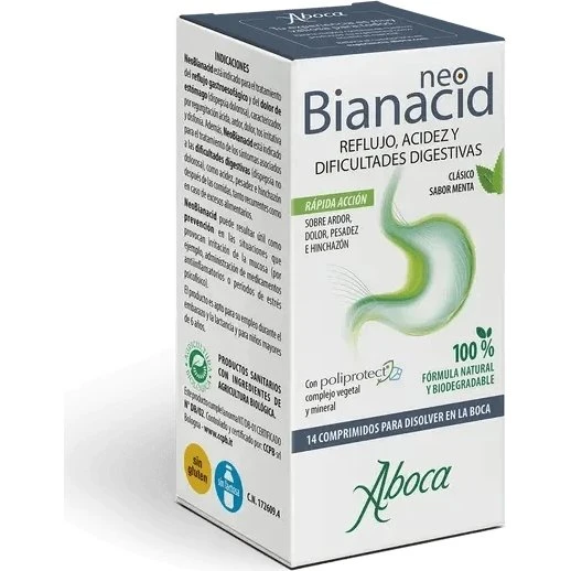 Aboca Neobianacid Acidez y Reflujo 14 Comprimidos Masticables