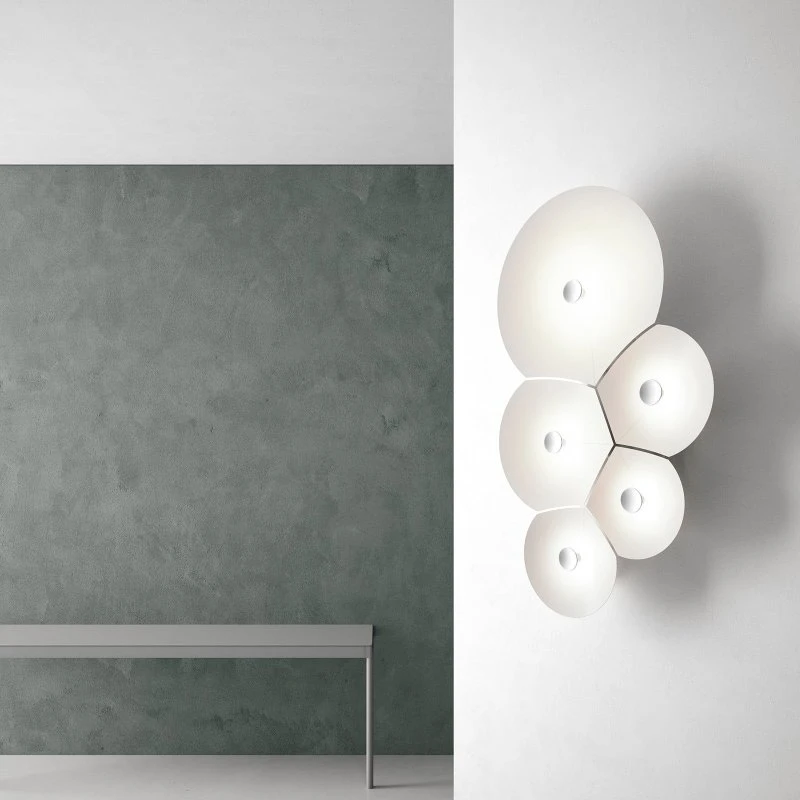 Aplique de pared LED Bulbullia de Luceplan con 5 luces