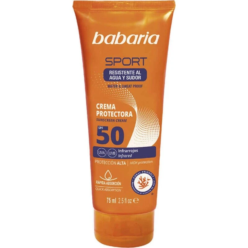 Babaria Crema Solar SPF 50 Sport Waterproof 75 ml