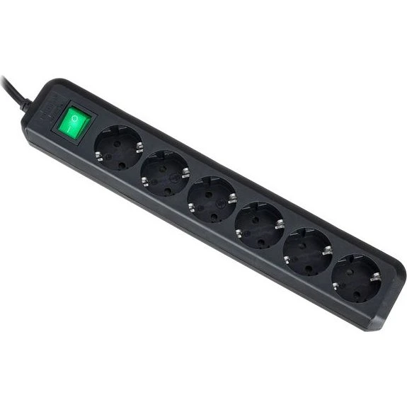 Brennenstuhl Eco-L 6 Way Split Sw 3m Negra