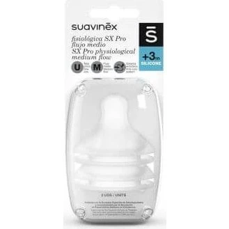 Suavinex Tetinas SX Pro Flujo Medio para +3 meses (2 unidades)