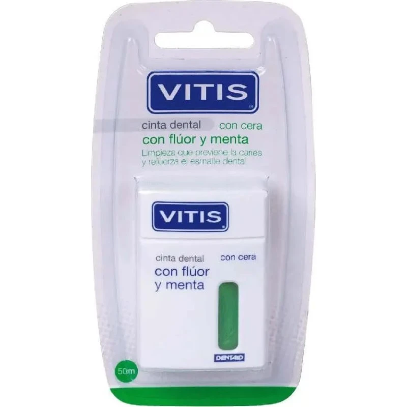 VITIS Cinta Dental Fluorada Menta 50 m
