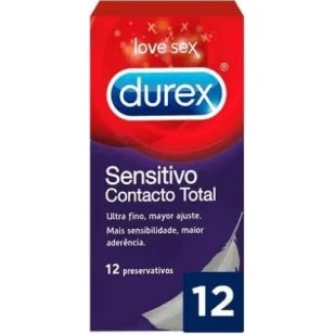 Durex Preservativos Contacto Total, 12 unidades
