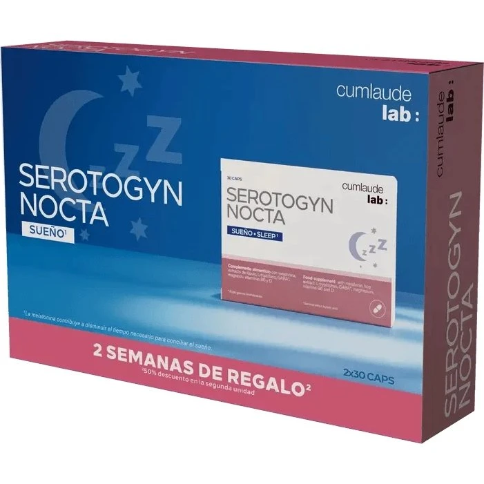 Cumlaude Lab Serotogyn Nocta 2x30 Cápsulas - Melatonina y Magnesio