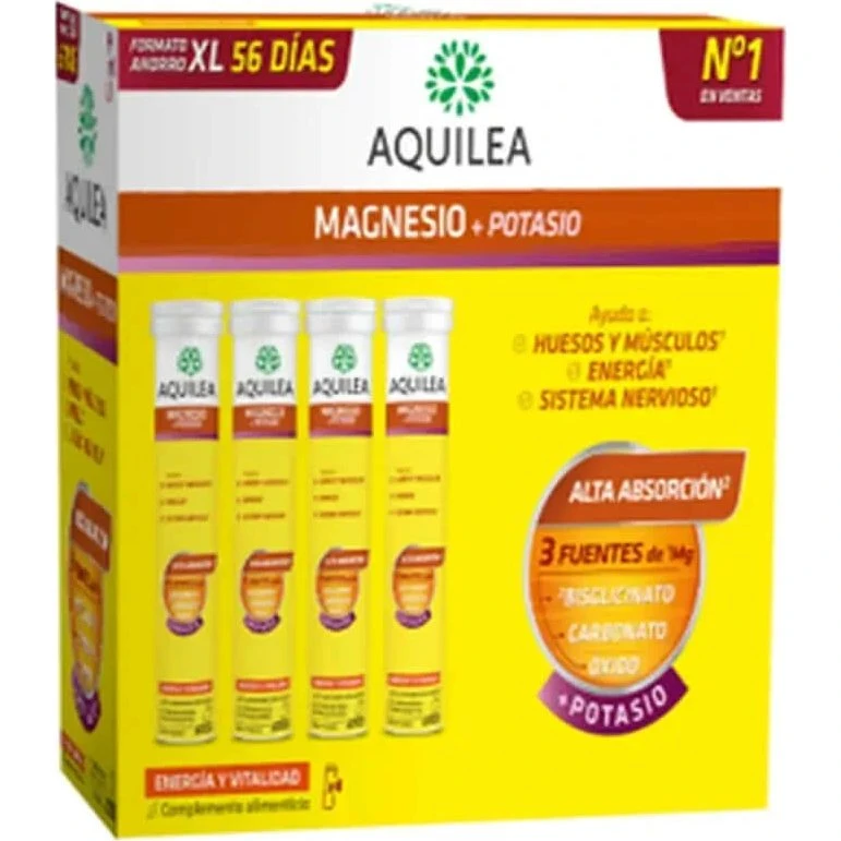 Aquilea Energía y Vitalidad Magnesio+Potasio 56 Comprimidos Efervescentes