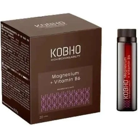 Kobho Labs Magnesio + Vitamina B6, 20 Viales