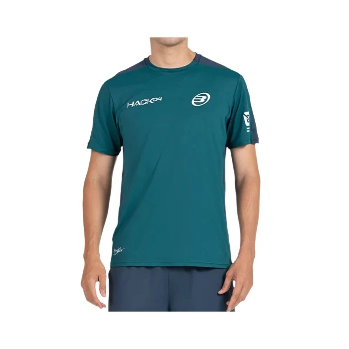 Bullpadel Paquito Navarro 25I - Camiseta de Pádel Verde Oscuro