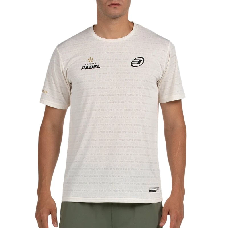 Camiseta de pádel Bullpadel Prilep Crudo Premier Padel