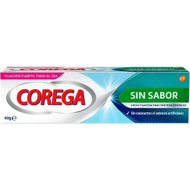 Corega Extra Fuerte Crema Adhesiva Sin Sabor 40g