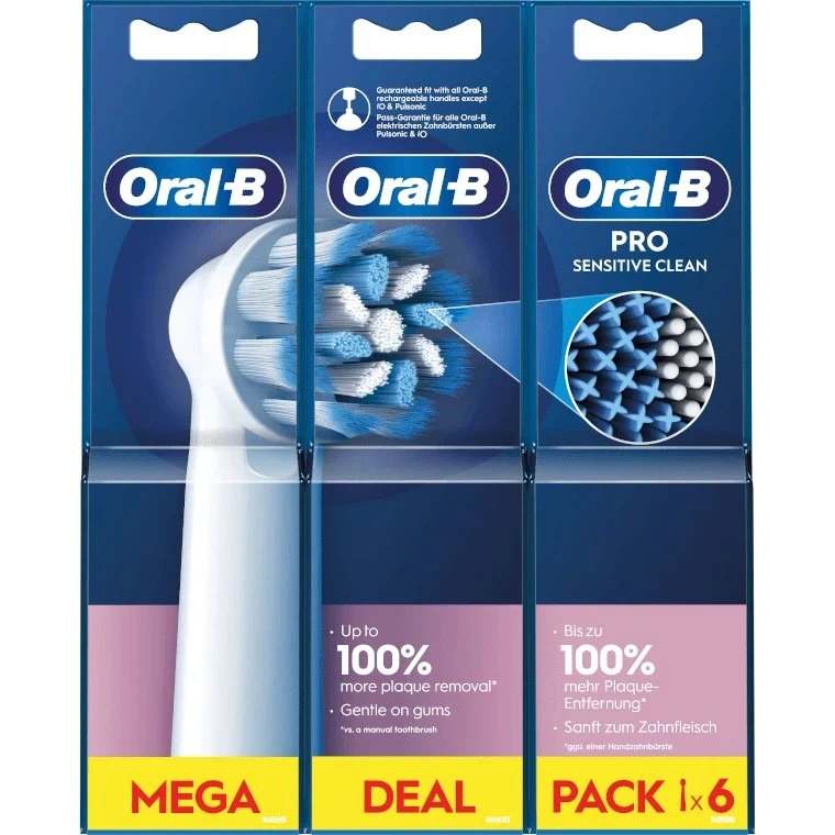 Oral-B Sensitive Clean 6 Cabezales para Cepillo Eléctrico