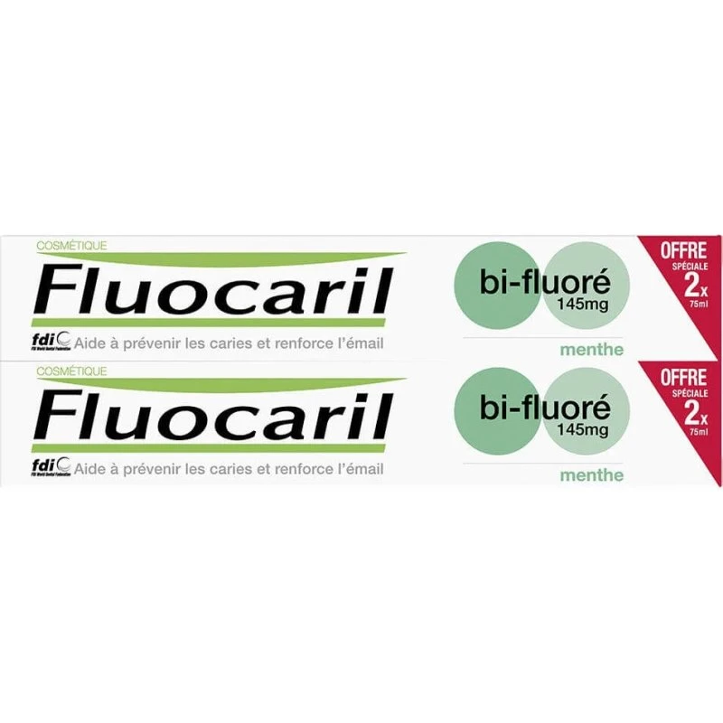 Fluocaril Pasta de Dientes Bifluorada Menta 2x75ml