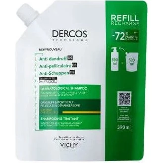 Vichy Dercos Champú Anticaspa para Cabello Seco, 390 ml