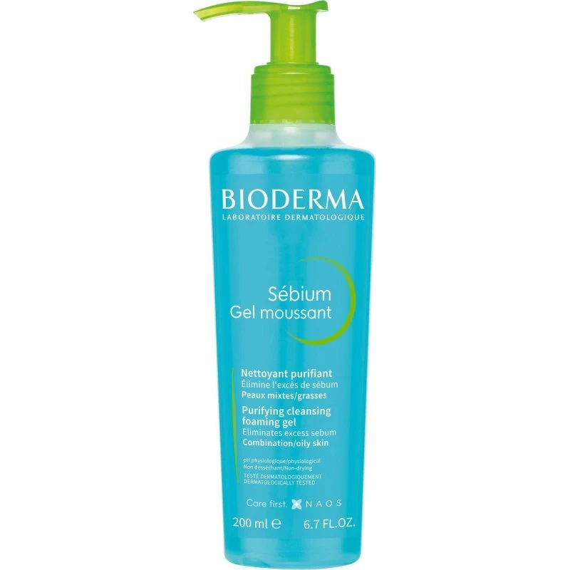 Bioderma Sébium Gel Espumoso Limpiador para Piel Mixta y Grasa 200 ml