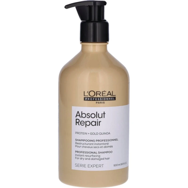 L'Oréal Absolut Repair Protein + Gold Quinoa Shampoo 500 ml