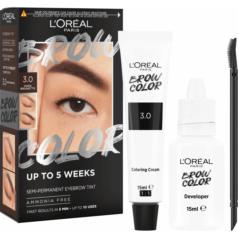 L'Oréal Paris Brow Color 3.0 Dark Brunet - Kit de Coloración
