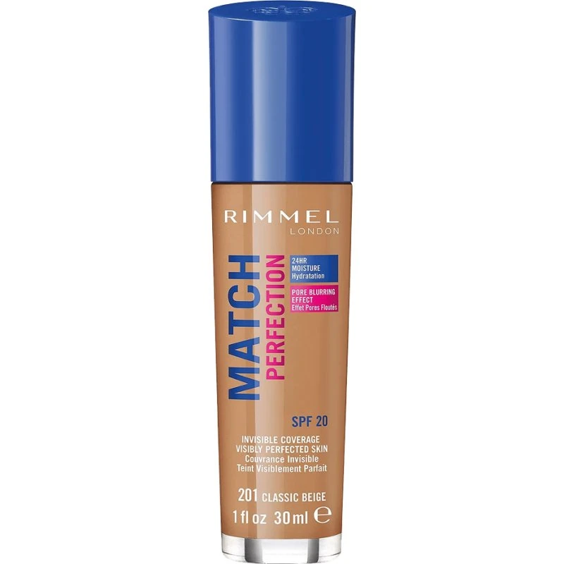 Rimmel London Base de Maquillaje Match Perfection 201 Classic Beige