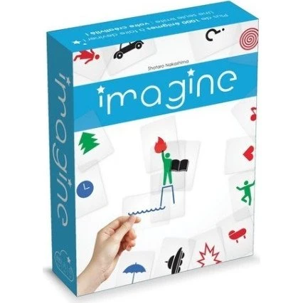 Asmodee Imagine - Juego de Mesa de Ingenio y Cartas Transparentes