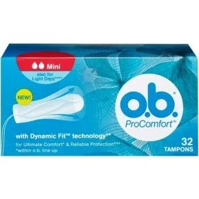 Tampones ProComfort Mini O.B. 32 Unidades