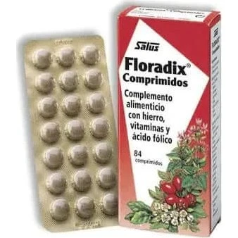 Floradix Complemento alimenticio con Hierro y Vitaminas 84 comprimidos