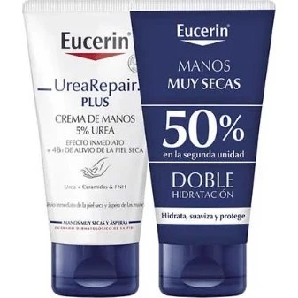 Eucerin DUPLO Repair Plus Crema de Manos 2 x 75ml con 5% Urea