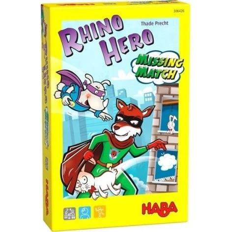Haba Rhino Hero: Missing Match - Juego de cartas para niños