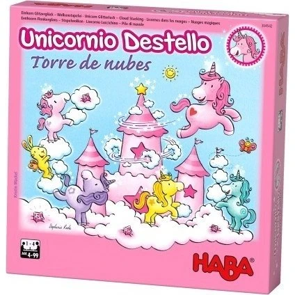 Haba Unicornio Destello: Torre de Nubes Juego de Mesa