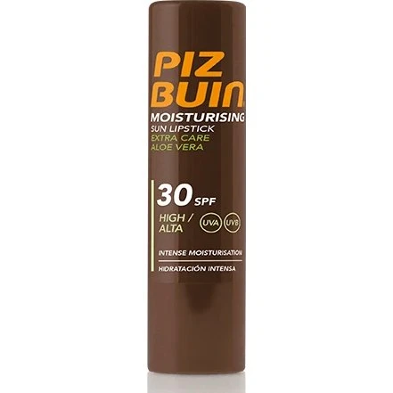 Piz Buin Bálsamo Labial con Aloe Vera FPS 30, 4.9 g