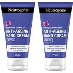 Neutrogena Crema Manos Antiedad Visibly Renew SPF20 Pack 2x75ml