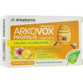 ArkoVox Propolis + Vit-C 24 comprimidos sabor miel y limón