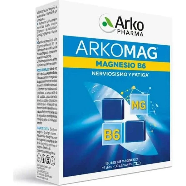 Arkopharma ArkoMag Magnesio B6 30 Cápsulas