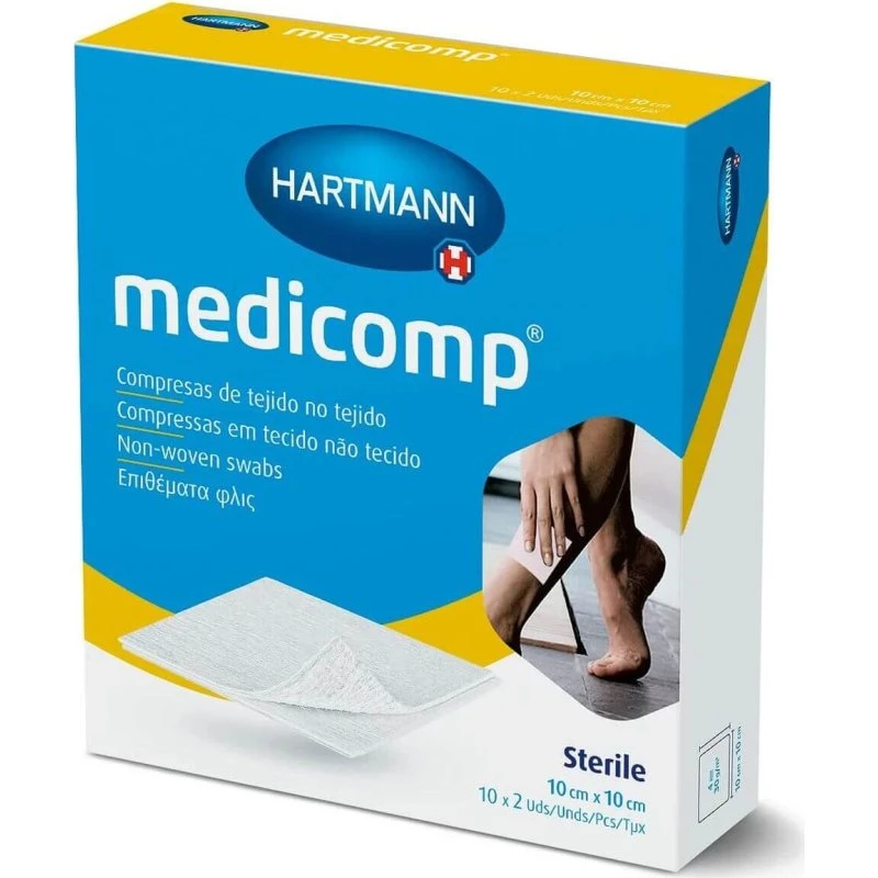 Hartmann Medicomp Apósitos Estériles 10 x 10 cm (20 Unidades)